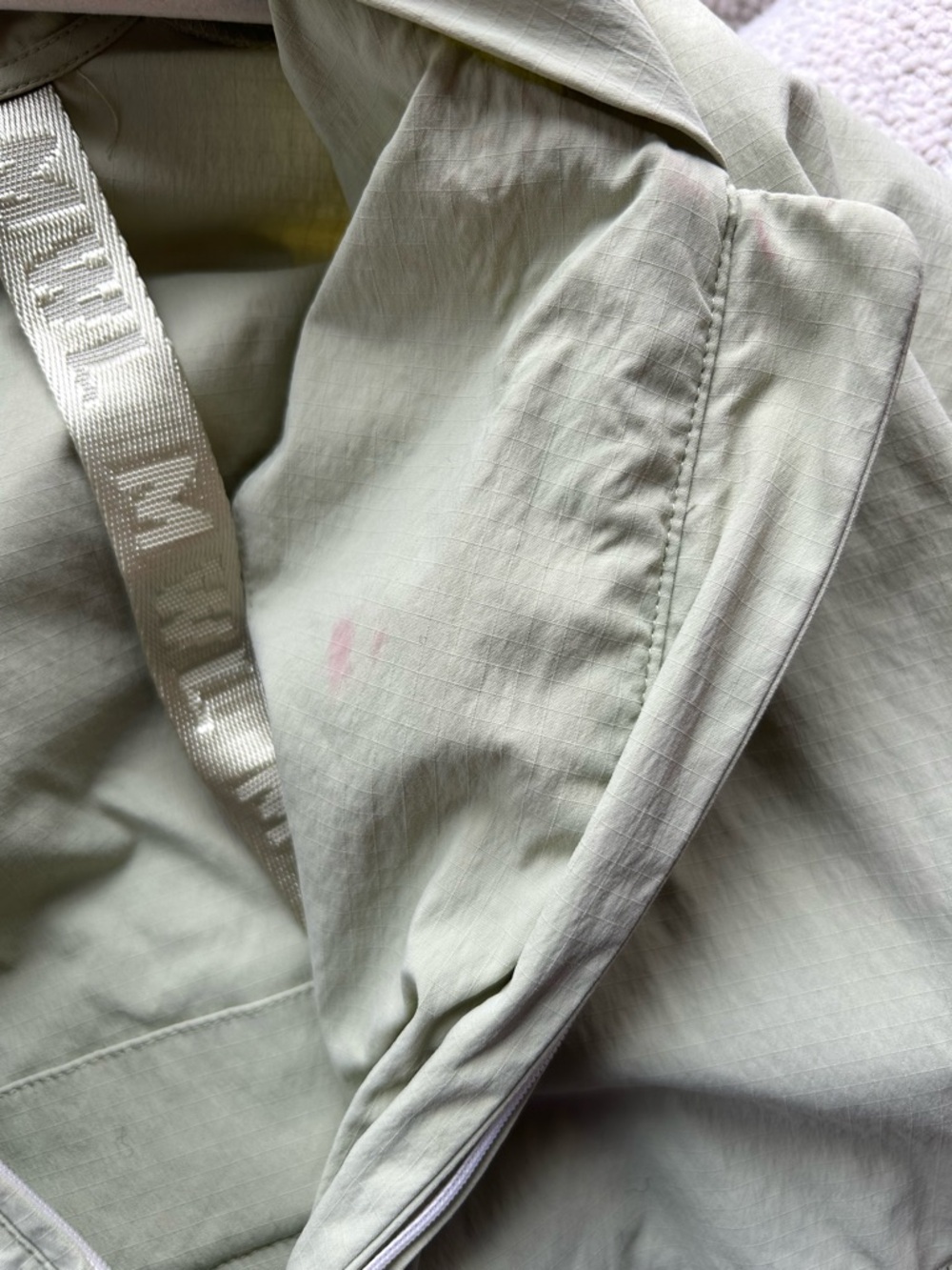 MWL Madewell Light Cream Hooded Bomber Jacket - Picture 7 of 7